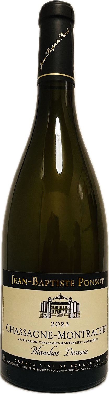 Vin Blanc - Chassagne Montrachet - Blanchot Dessous - Bourgogne -Domaine Jean Baptiste Ponsot - la cave d'Emelyne