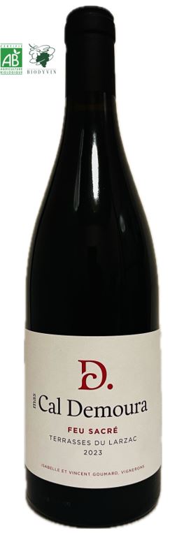 Vin Rouge - Feu Sacré - AOP Terrasses du Larzac - Mas Cal Demoura - Languedoc - La cave d'Emelyne