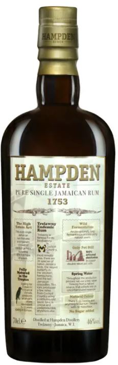 Rhum - Hampden 1753 - Rhum - Jamaique - La cave d'Emelyne