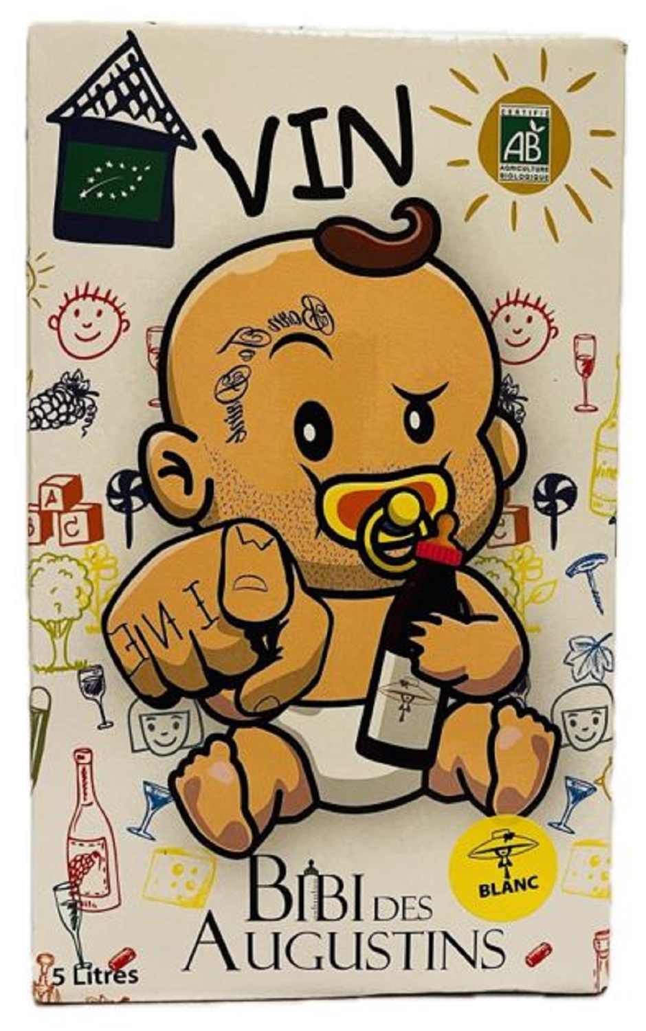 Vin Blanc - IGP d’OC - Les Bibis des Augustins Blanc - Clos des Augustins - Languedoc - La Cave d'Emelyne