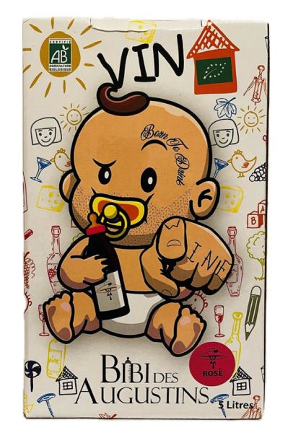 Vin Rosé - IGP d’OC - Les Bibis des Augustins Rosé - Clos des Augustins - Languedoc - La Cave d'Emelyne