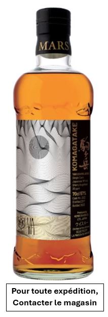 Whisky - Mars 6 ans Komagatake #2122 Yakushila Aging sherry Hoghead 20 PPM - Single Malt Whisky - Japon - La Cave d'Emelyne