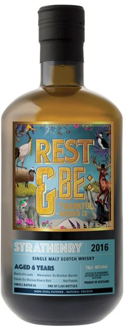Whisky - Strathenry 6 ans small batch sherry cask - Rest & Be Thankful - Single Malt Whisky - Ecosse Lowland - La cave d'Emelyne