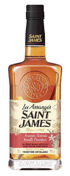 Rhum - Rhum Arrangé Saint James  Ananas Victoria & vanille bourbon - Martinique - La Cave d'Emelyne