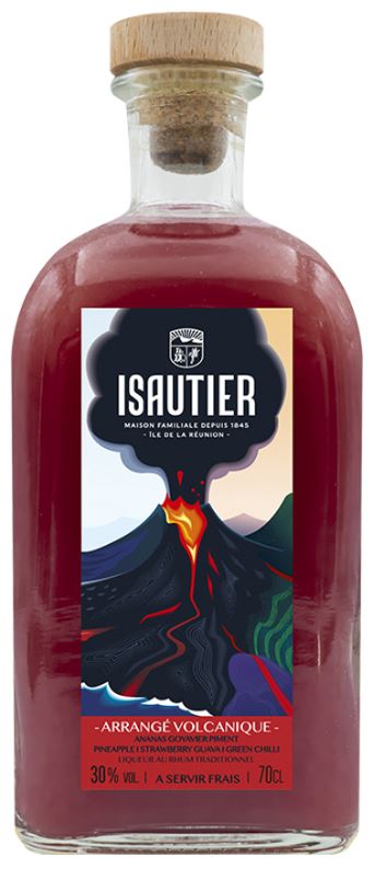 Rhum Arrangé -  Isautier  - volcanique Goyavier Ananas Piment - La Réunion - La cave d'Emelyne