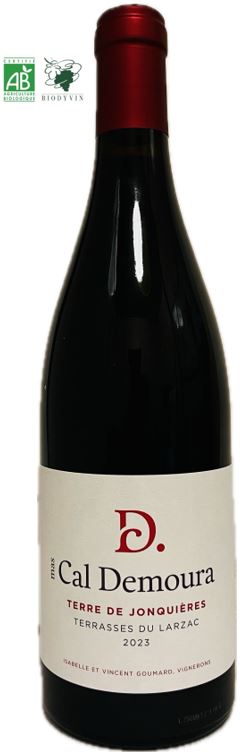 Vin Rouge - Terre de Jonquieres - AOP Terrasses du Larzac - Mas Cal Demoura - Languedoc - La cave d'Emelyne