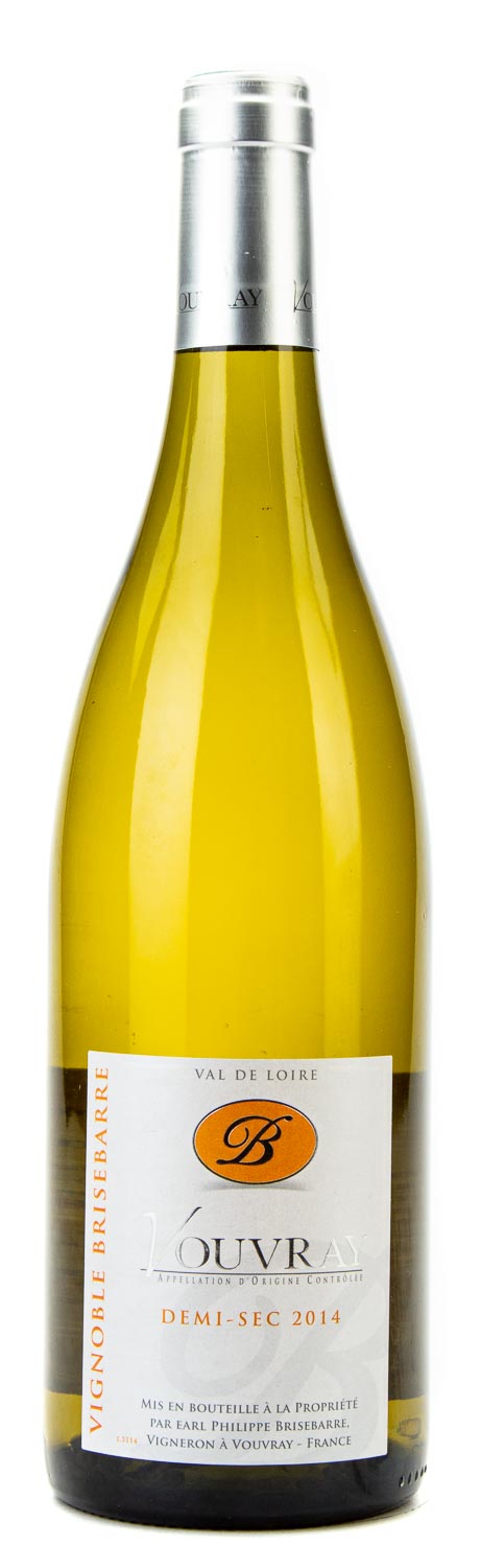 Vin Blanc - Vouvray demi sec - Domaine Brisebarre - Loire - La Cave d'Emelyne